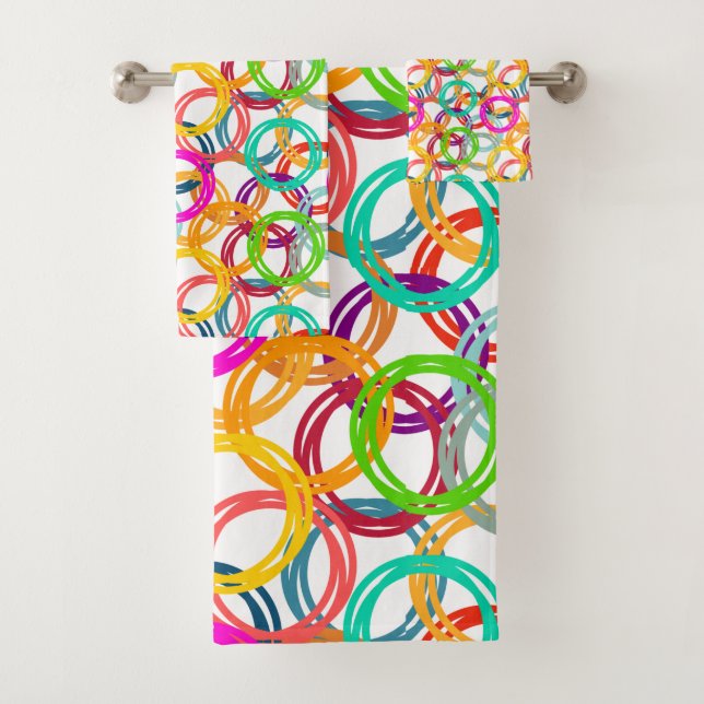 Bubbles, Bubbles Everywhere Bath Towel Set (Insitu)