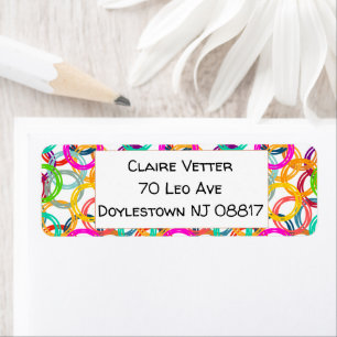 Bubbles, Bubbles Everywhere Return Address Label