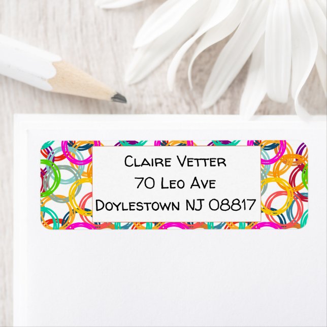 Bubbles, Bubbles Everywhere Return Address Label (Insitu)