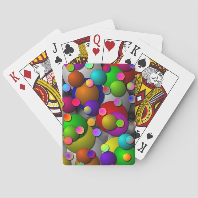 Bubbles by Kenneth Yoncich Playing Cards (Back)