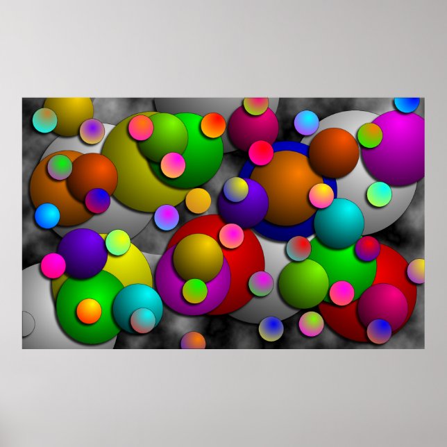 Bubbles by Kenneth Yoncich Poster (Front)