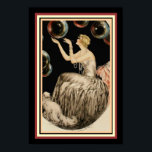 "Bubbles" by Louis Icart 13 x 19 Art Deco Poster<br><div class="desc">Beautiful Art DecoPiece by Louis Icart entitled " Bubbles"  13 x 19</div>