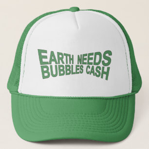 BUBBLES CA$H Trucker Hat $ Green