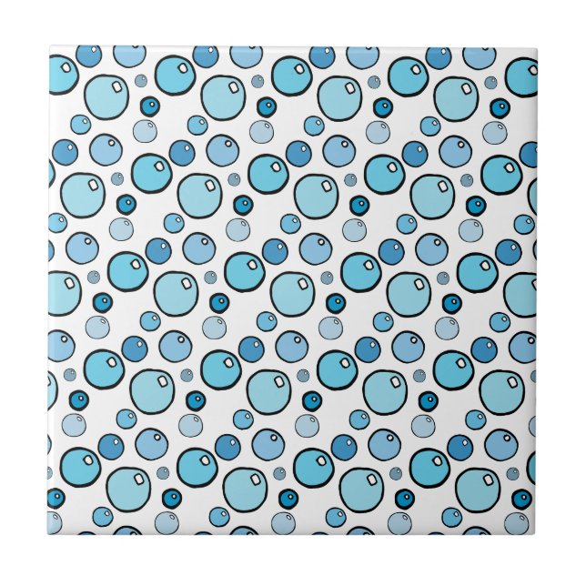 Bubbles Ceramic Tile (Front)