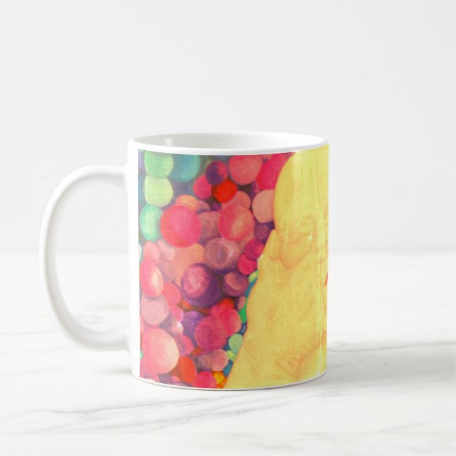 Bubbles coffee mug extra large print (Left)