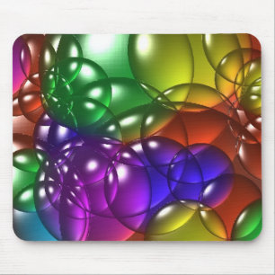 Bubbles coloured mouse pad
