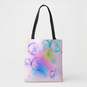BUBBLES - Colourful Abstract Image of Fractal Art  Tote Bag