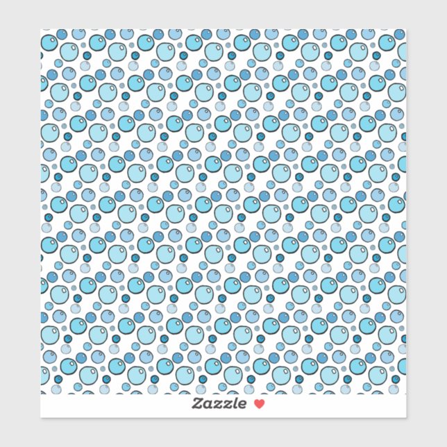 Bubbles Custom-Cut Vinyl Stickers (Sheet)