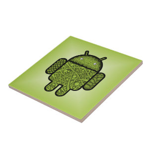 Bubbles Doodle Character for the Android™ robot Tile