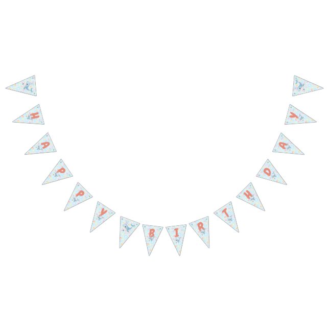 Bubbles & Fins Children's Birthday Bunting (All)