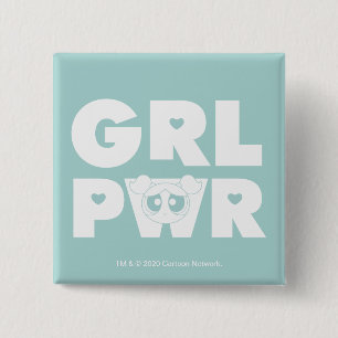 Bubbles: Girl Power 15 Cm Square Badge
