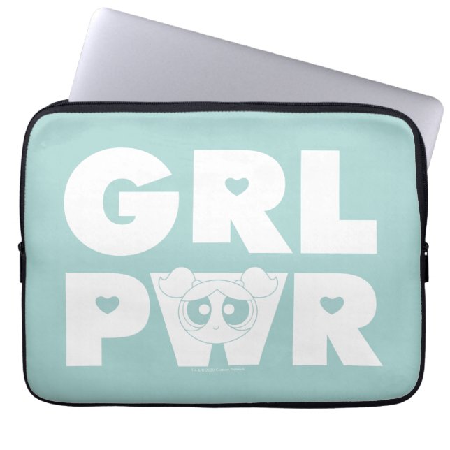 Bubbles: Girl Power Laptop Sleeve (Front)
