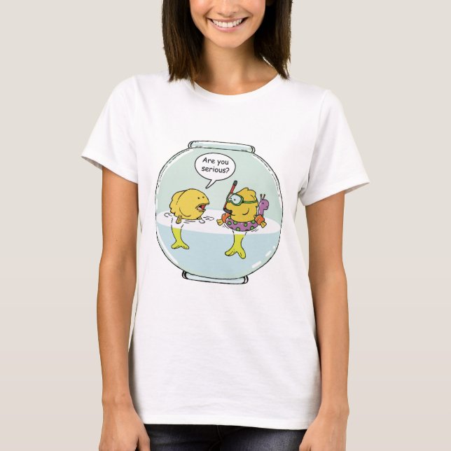 Bubbles Goes Swimming T-Shirt (Front)