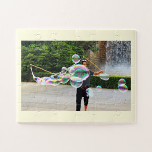 Bubbles in Barcelona Jigsaw Puzzle