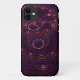 Bubbles in dark purple iPhone 11 case