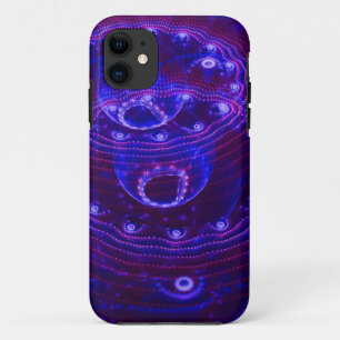 Bubbles in Electric Blue iPhone 11 Case