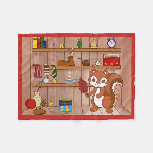 Bubbles in his Shop Fleece Blanket (Front (Horizontal))