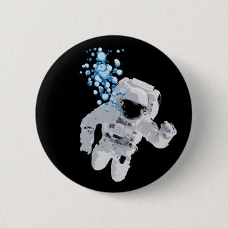 Bubbles In Space - Nasa Hoax  - Space  Bubbles 6 Cm Round Badge