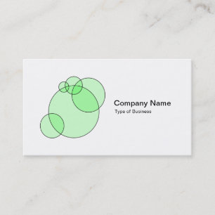 Bubbles - Mint Green Business Card
