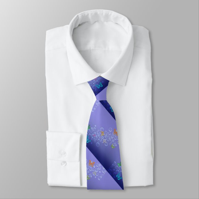 Bubbles n Butterflies Tie (Tied)