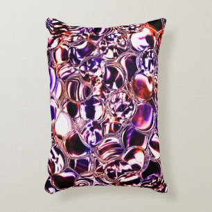 Bubbles of colour glass or precious stones? decorative cushion