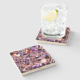 Bubbles of colour glass or precious stones? stone coaster