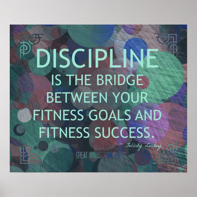 Bubbles of Fitness Discipline Poster (Front)