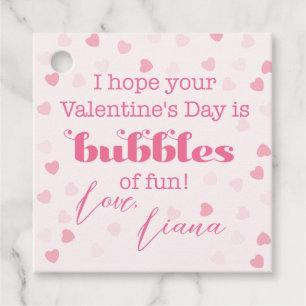 Bubbles of Fun Valentine's Day Gift Tag