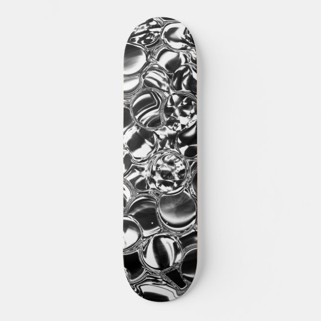 Bubbles of glass or of metallic darkest? skateboard (Front)