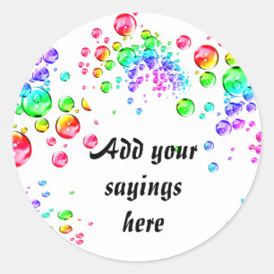 Bubbles of Joy_ Sticker