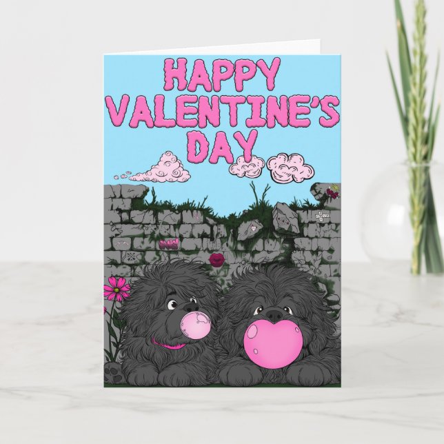 Bubbles of Love (blank inside) Holiday Card (Front)