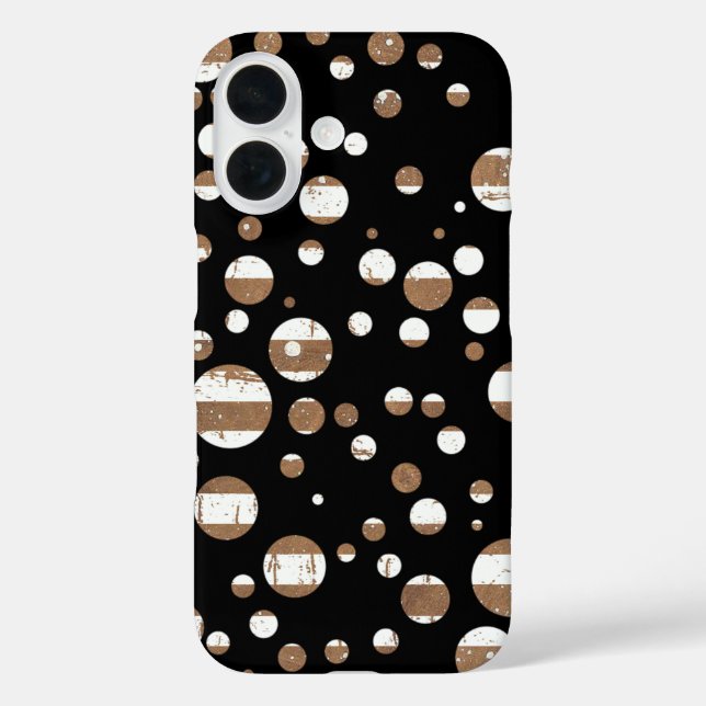 Bubbles on Black Case-Mate iPhone Case (Back)