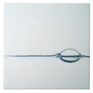 Bubbles on Water Surface Ceramic Tile