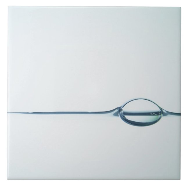 Bubbles on Water Surface Ceramic Tile (Front)