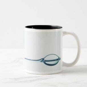 Bubbles on Water Surface Two-Tone Coffee Mug