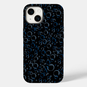 Bubbles Pattern 01.FR.b Black BG Case-Mate iPhone 14 Case