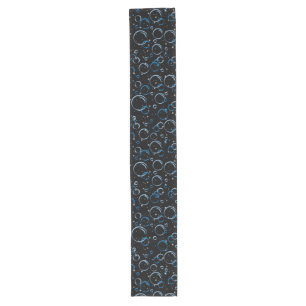 Bubbles Pattern 02.FR.b Black BG Long Table Runner
