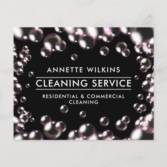 Bubbles pattern  flyer (Front)