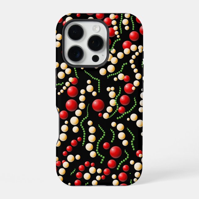 Bubbles pattern iPhone case (Back)