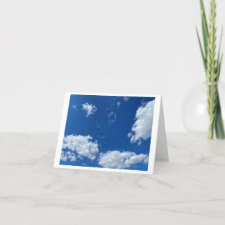 Bubbles Thank You Card