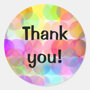 Bubbles - Thank You Sticker