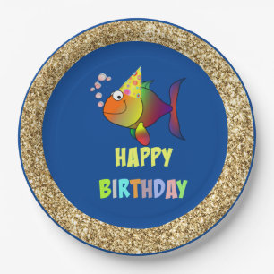 Bubbles the Birthday Fish, Paper Plates