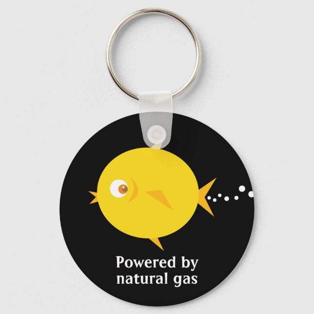 Bubbles The BlowFish_Powered by natural gas Key Ring (Front)