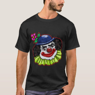 Bubbles the Creepy Clown   Halloween Fun T-Shirt
