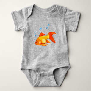 Bubbles the Goldfish Baby Bodysuit