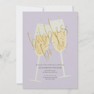 Bubbles with the Bride Champagne Bridal Shower Invitation