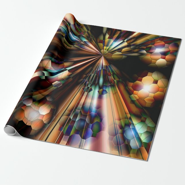 Bubblin' Planets... Wrapping Paper (Unrolled)