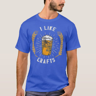 Bubbling Beach Sunset On A Glass I Like Crafts T-Shirt