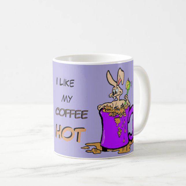 Bubbling Bunny Coffee Lover Cust. Coffee Mug (Front Right)