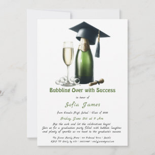 Bubbling Over with Success A Sparkling Graduation Invitation